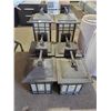Image 1 : Lot of 6 Carriage Lamp Style Outdoor Wall Lamps - 4 Small 2 Large - IN USED CONDITION