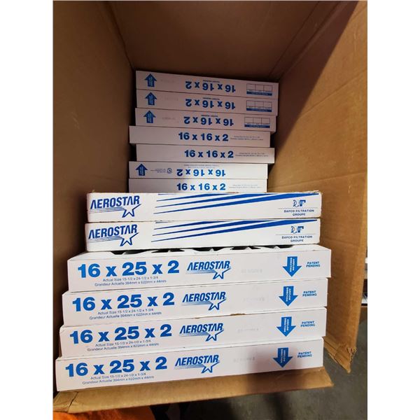 New Box of Assorted Furnace Filters