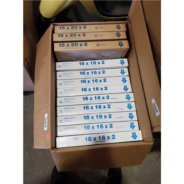 New Box of Assorted Furnace Filters