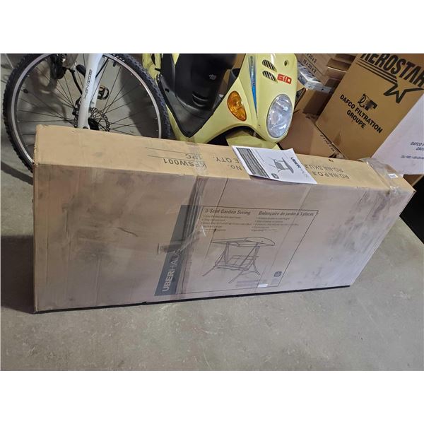 New UberHaus 3 Seat Garden Swing with Canopy