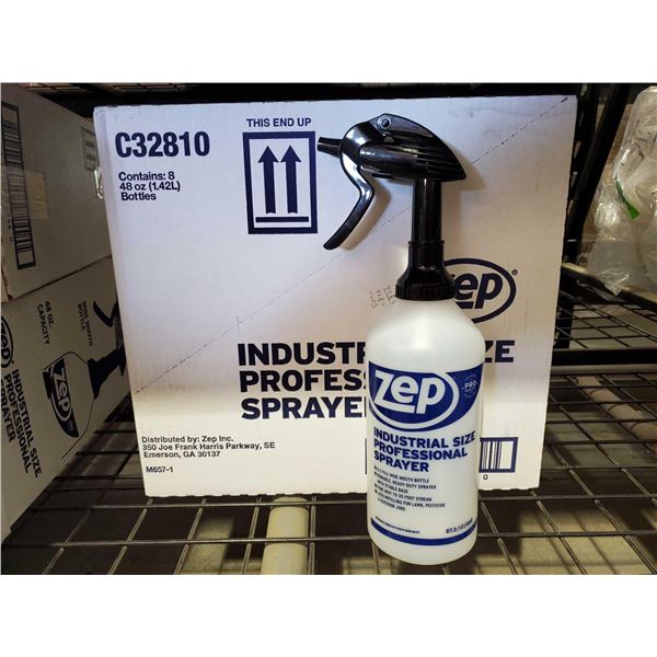 Case lot of Zep industrial Spray Bottles 8 x 1.42L