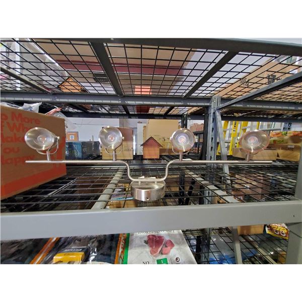 LED Stainless Brushed Steel 4 Light Vanity Light