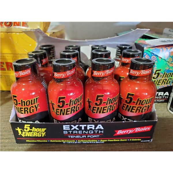 5 Hour Energy EXTRA Case lot of 12 x 1.93oz Berry