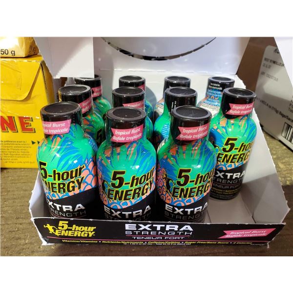 5 Hour Energy EXTRA Case lot of 11 x 1.93oz tropical
