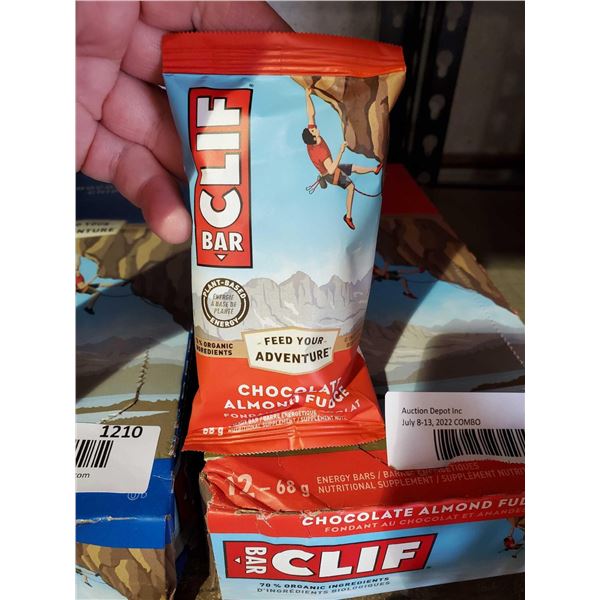 Clif Bars Chocolate Almond Case lot of 12 x 68g