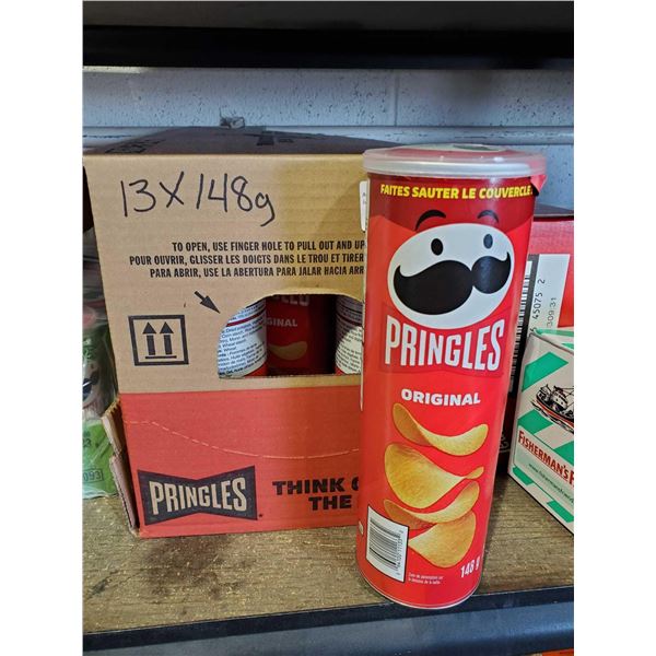 Pringles Original Case lot of 13 x 148g