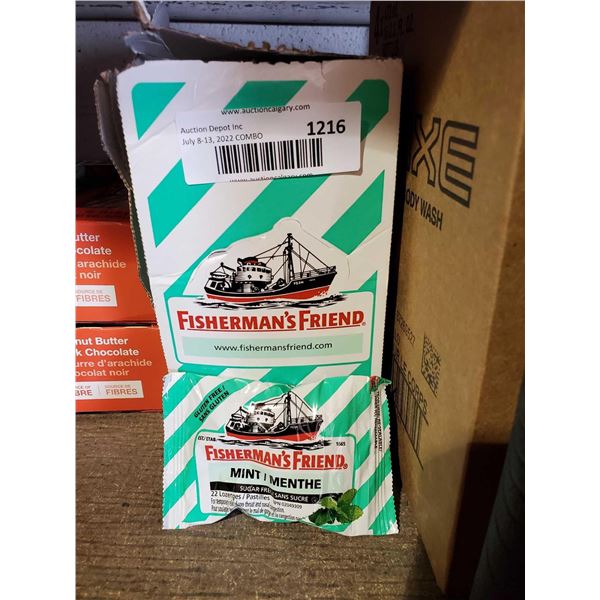 Fishermans Friend Lozenges Mint Case lot of 24 x 22ct