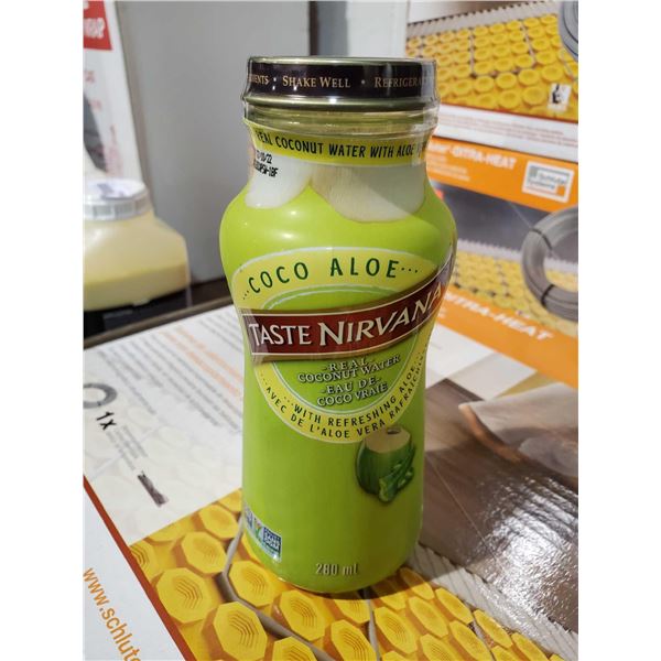Coco Aloe Taste Nirvana coconut water with aloe case lot of 12 x 280ml