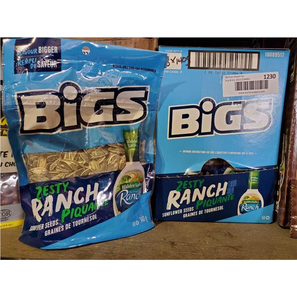 BIG zesty Ranch Sunflower Seeds Case lot of 8 x 140g