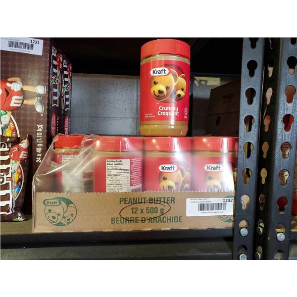 Kraft Peanut Butter Crunchy Case lot of 12 x 500g