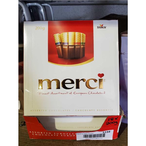 Merci Assorted Chocolates Lot of 9 x 200g