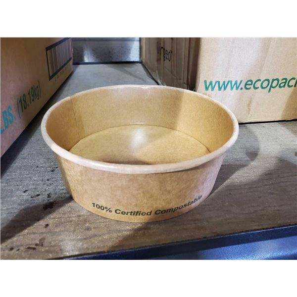 Case lot of 300 compostable disposable bowls