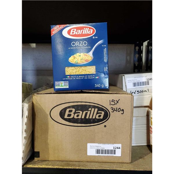 Barilla Orzo Pasta Case lot of 15 x 340g