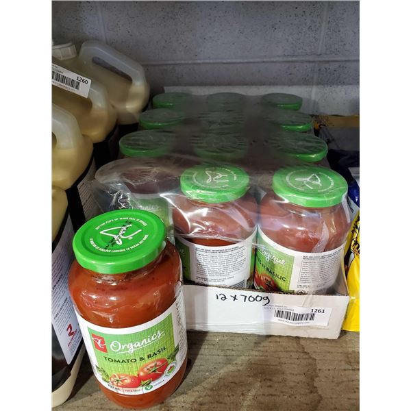 PC Organic Tomato & Basil Pasta Sauce case lot of 12 x 700ml