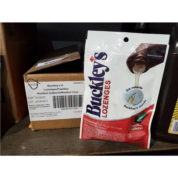 Buckleys Lozenges Case lot of 12 x 18's