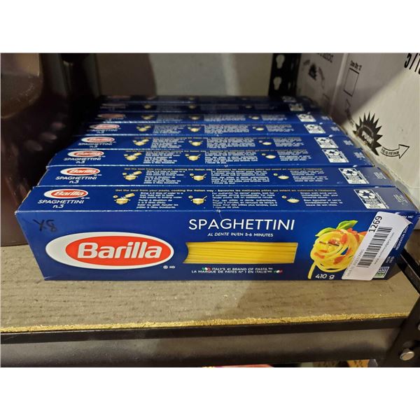Barilla Spachettini pasta Case lot of 8 x 410g