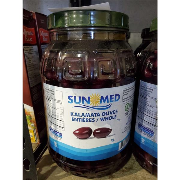 Sun Med Kalamata Olives imported 3L Jug