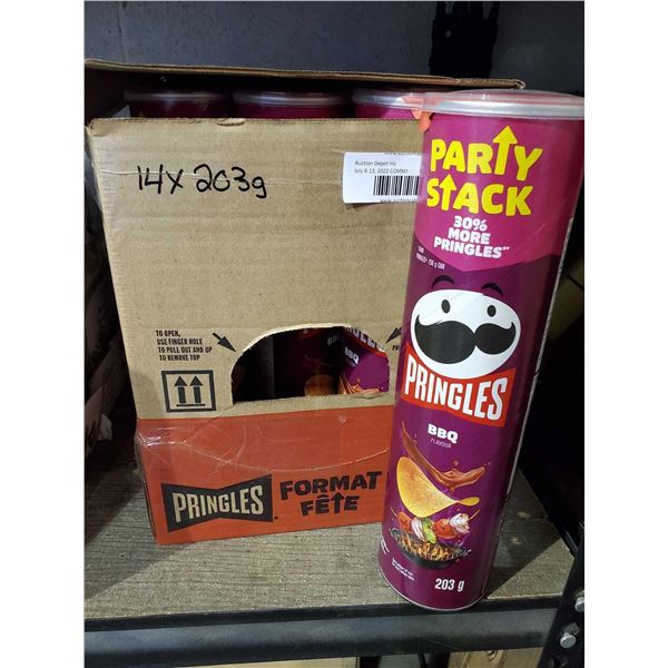 Pringles Party Stack BBQ case lot of 14 x 203g