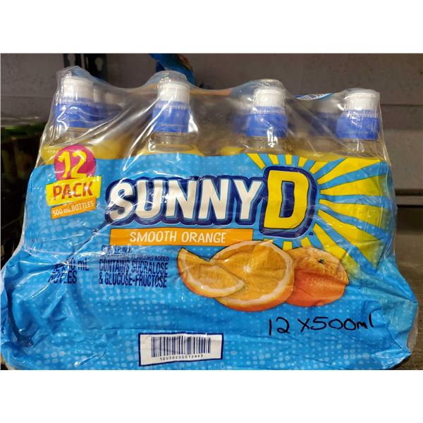 Sunny D Case lot of 12 x 500ml