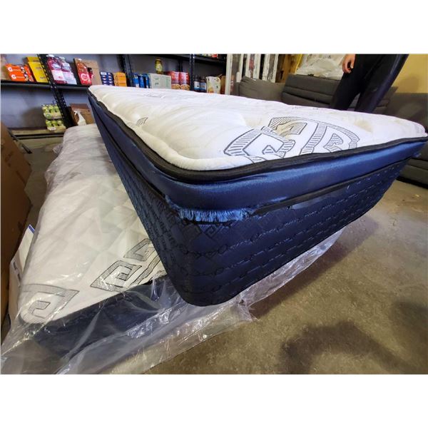 New Brand Name Twin Pillow Top Mattress , factory second with small tear at seam