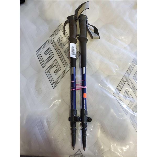 Set of extendable Walking Poles - Alu Blue
