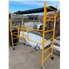 Image 1 : NEW Metal Tech 3 Deck Yellow Folding 700 Lbs Scaffolding - NO WHEELS