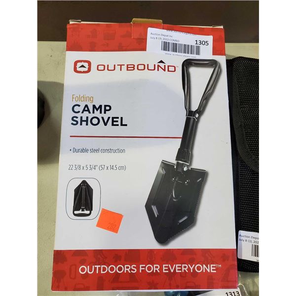 NEW outbound folding camo shovel