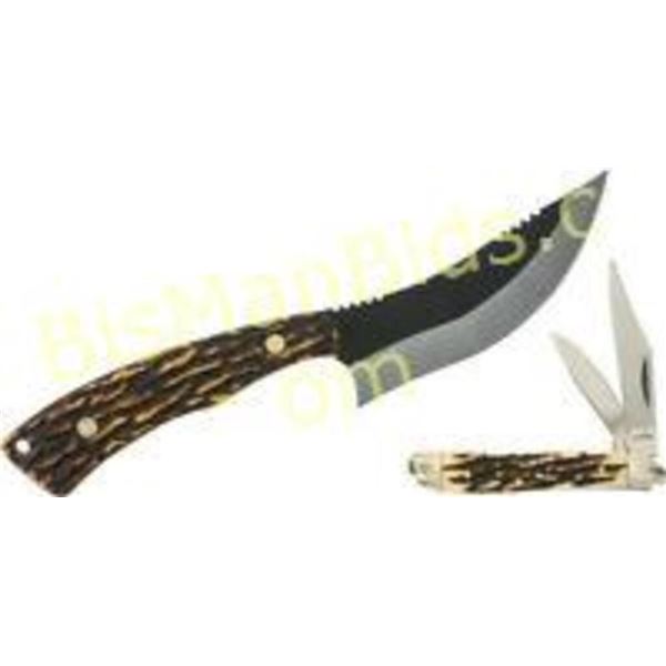 Schrade Fixed/folder Set With Stone