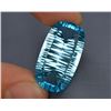 Image 2 : Laser Cut31.55 Ct Natural Swiss Blue Color Topaz