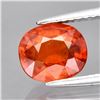 Image 1 : 2.01ct 8x6.8mm Cushion Natural Construction Orange Spessartite Garnet, Namibia