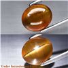 Image 1 : 2.22ct 8.5x7.2mm Oval Cabochon Natural Unheated Yellow Cat's Eye Apatite, Africa