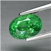 Image 1 : The Most Valuable 1.00ct 6.5x4.6mm Oval Natural Green Tsavorite Garnet, Tanzania