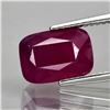 Image 1 : 4.17ct 10x7.2mm Cushion Natural Purplish Red Ruby Unheated Mozambique