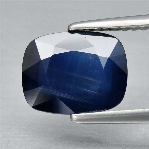 Astonishing! 2.29ct 9.7x7.7mm VS Cushion Natural Blue Sapphire Australia, Heated