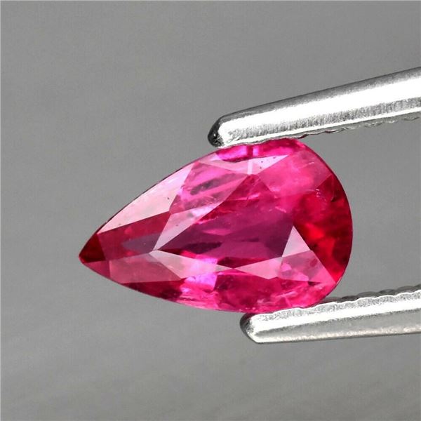 Gorgeous! 0.40ct 6.2x4mm Pear Natural Pink Sapphire Thailand Heated