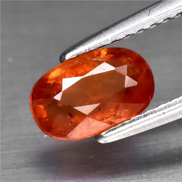 Nice! 1.19ct 7.5x4.8mm Oval Natural Orange Sapphire, Tanzania