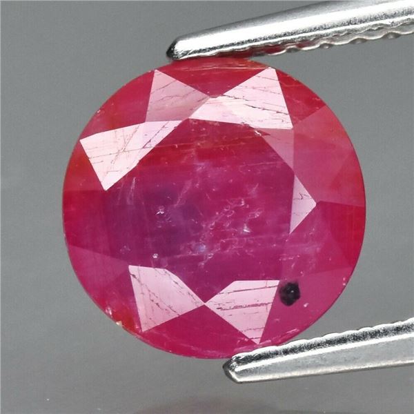 Stunning! 2.25ct 7.8mm Round Natural Purplish Pink Sapphire Unheated Madagascar