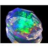 Image 6 : Very, very Rare  Mexican Contra Luz Opal - precision cut, 5.87 ct.