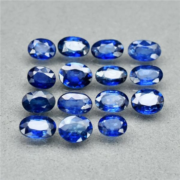 15pcs Lot 4.75ct t.w Oval Natural Blue Sapphire Madagascar, Best For Jewelry