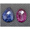 Image 1 : #126-RUBY AND SAPPHIRE GEMSTONE 25.75CT