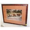 Image 1 : FRAMED HORSE PRINT BY RON RICHARDSON