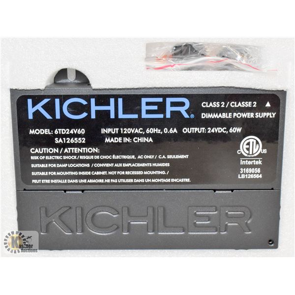 KICHLER 24V DIMMABLE 60W POWER SUPPLY