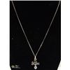 Image 1 : SILVER NECKLACE WITH SWEET 16 PENDANT