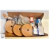 Image 1 : BOX OF HARDWARE, TAPE & ACCESSORIES