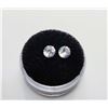 Image 1 : 9)  LOT OF 2 MATCHED ROUND CUBIC ZIRCONIA