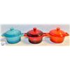 SET OF LOGISTINA SMALL CASSEROLE DISHES