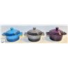 SET OF LOGISTINA SMALL CASSEROLE DISHES