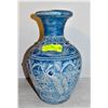 LARGE BLUE STONEWARE VASE