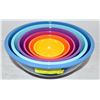 Image 1 : SET OF 6 RAINBOW COLOURED MIXING BOWLS