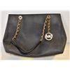 BLACK AND GOLD MICHAEL KORS HANDBAG